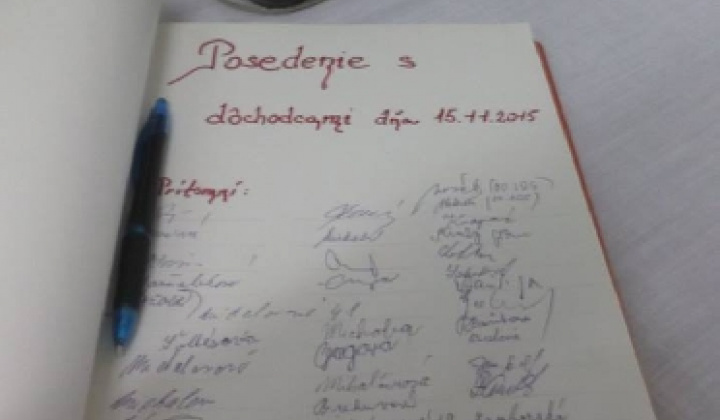 Posedenie s dôchodcami - 15.11.2015  Posedenie s dôchodcami - 15.11.2015